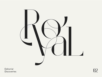 Editorial Discoveries 02 editorial editorial art lettering royal typedesign typography