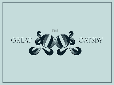 The Great Gatsby book design design gg great gatsby illustration lettering lettermark typography