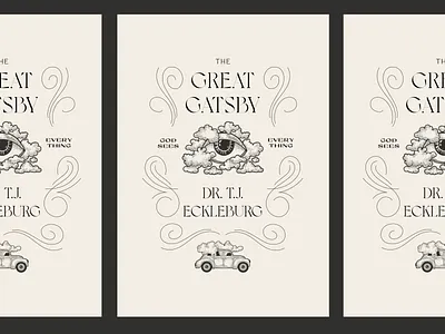 Great Gatsby Poster Series 2 book flourishes great gatsby poster poster art type study typography