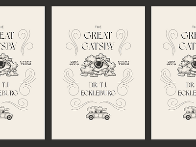 Great Gatsby Poster Series 2 book flourishes great gatsby poster poster art type study typography