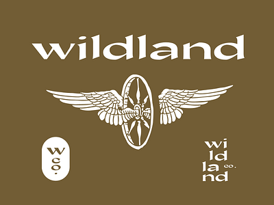Wildland brand mark typography vintage wild wilderness
