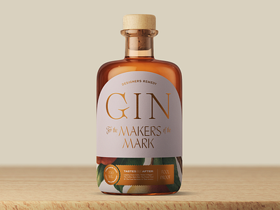 Designers Remedy Gin bydesigners fordesigners freelance fun headaches packaging packaging design passionproject spirits