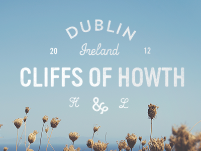 Cliffs of Howth ampersand brand branding dublin fun ireland lettering mark photography textured type typography