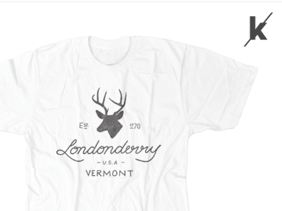 Knative Londonderry shirt! datmoney handlettering knative londonderry sale shirt type typography vermont vt