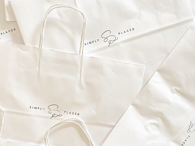 Simply Placed Bags bags brand branding decor design home logo mark merchandise monogram placed simply type typography