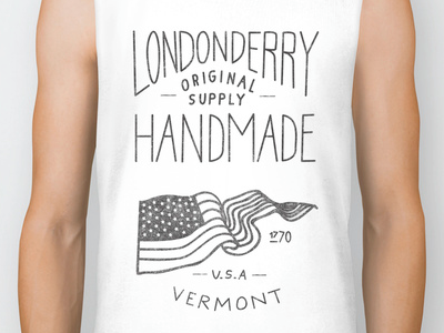 Biker Shirt biker handlettering handmade lettering londonderry shirt society6 type typography usa vermont