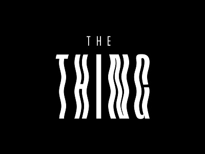 The Thing horror movies scary the thing type typography