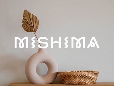 Mishima brand branding ceramics logo mark mishima pottery typography