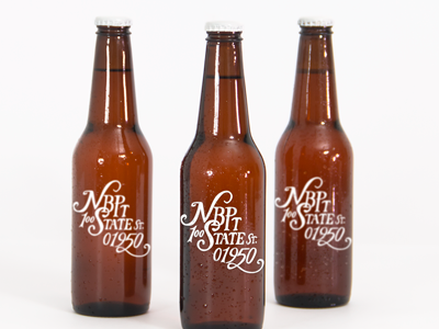 NBPT Beer Type beer bottles hand lettered mockup nbpt type typography wool