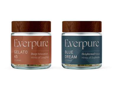 Everpure Cannabis branding cannabis euphoria packaging pure relaxation typography