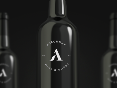 Agronomy 2 WIP brand branding label packaging type typography wine winery