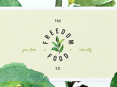 The Freedom Food Co. brand company design food logo mark natural organic