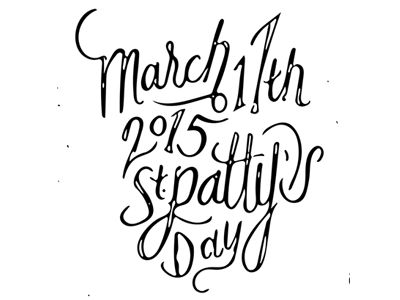 St Patty's Day! adobe handlettered shapes stpattys type typography vector