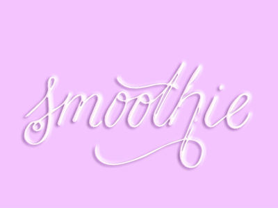 Smoothie Lettering handlettering type typography yummy