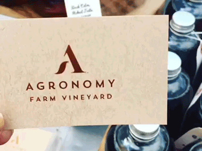 Agronomy Foiled Business Card