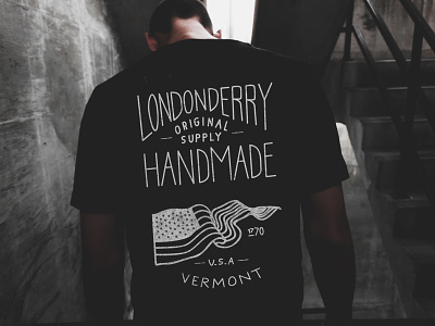 Londonderry Handmade america hand illustraton lettering usa vermont vintage