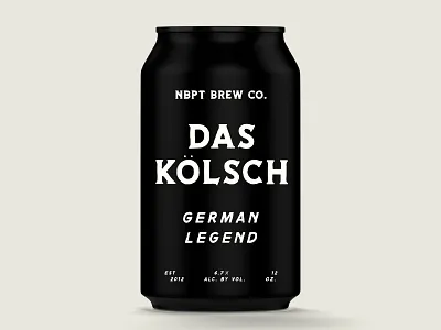 Das Kölsch beer brewery can german kolsch packaging