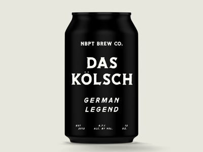 Das Kölsch beer brewery can german kolsch packaging