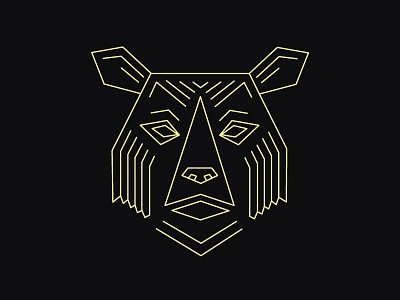 Go Bruins!! bear dontpokethebear illustration monoline vector