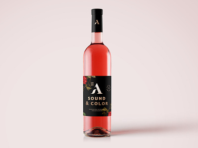 Agronomy Rose brand branding farm foil packaging rose rose gold vineyard wine winery