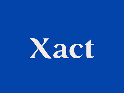 Xact brand branding logo medical logo