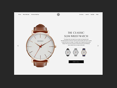 Brathwait design editorial typography ui ux watches web design website