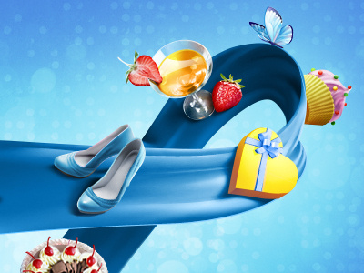 Greeting card for vw bow cake card congratulation gift greeting heart martini shoes strawberry tape women