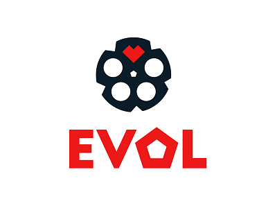 Evol Logo danger evol gun heart kill logo love red