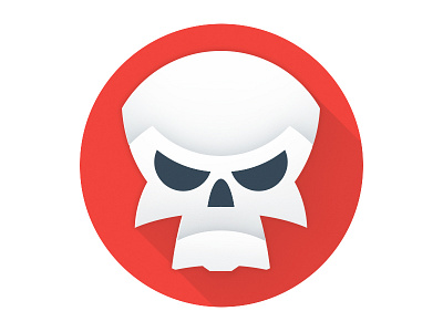 Product Icon android app application comic flat google icon launcher material play product skull