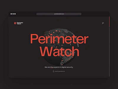 PerimeterWatch - SOTD on Awwwards 🎉 3d animation branding cybersecurity design layout logo tech typography ui ux web website