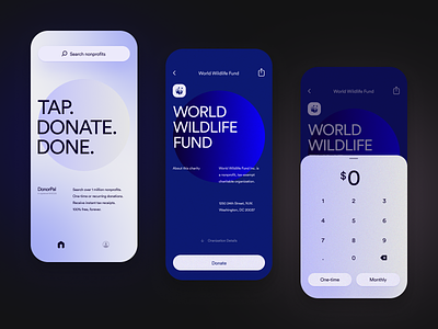 DonorPal - Now Live 🚀 app branding charity design duotone ios layout non-profit product design typography ui ux