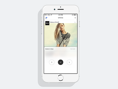Spring App - Checkout Flow (Return User) app e commerce fashion ios mobile shopping spring