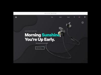 Jaybird 🎧 - Homepage design e-commerce ecommerce headphones interactive prototype shopping ui ux website websites
