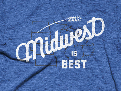 Midwest Is Best lettering midwest type