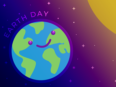 Happy Mother Earth Day art challenge color colorful concept creative design earth day earth day 2022 erth illustration nature space vector wekly warmup