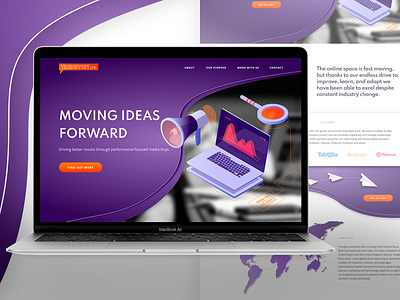 Trendyist landing page design flat icon logo minimal perfectorium ui ux web website