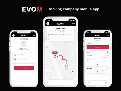 EVOM mobile app app design icon mobile app mobile app design mobile ui perfectorium ui ux