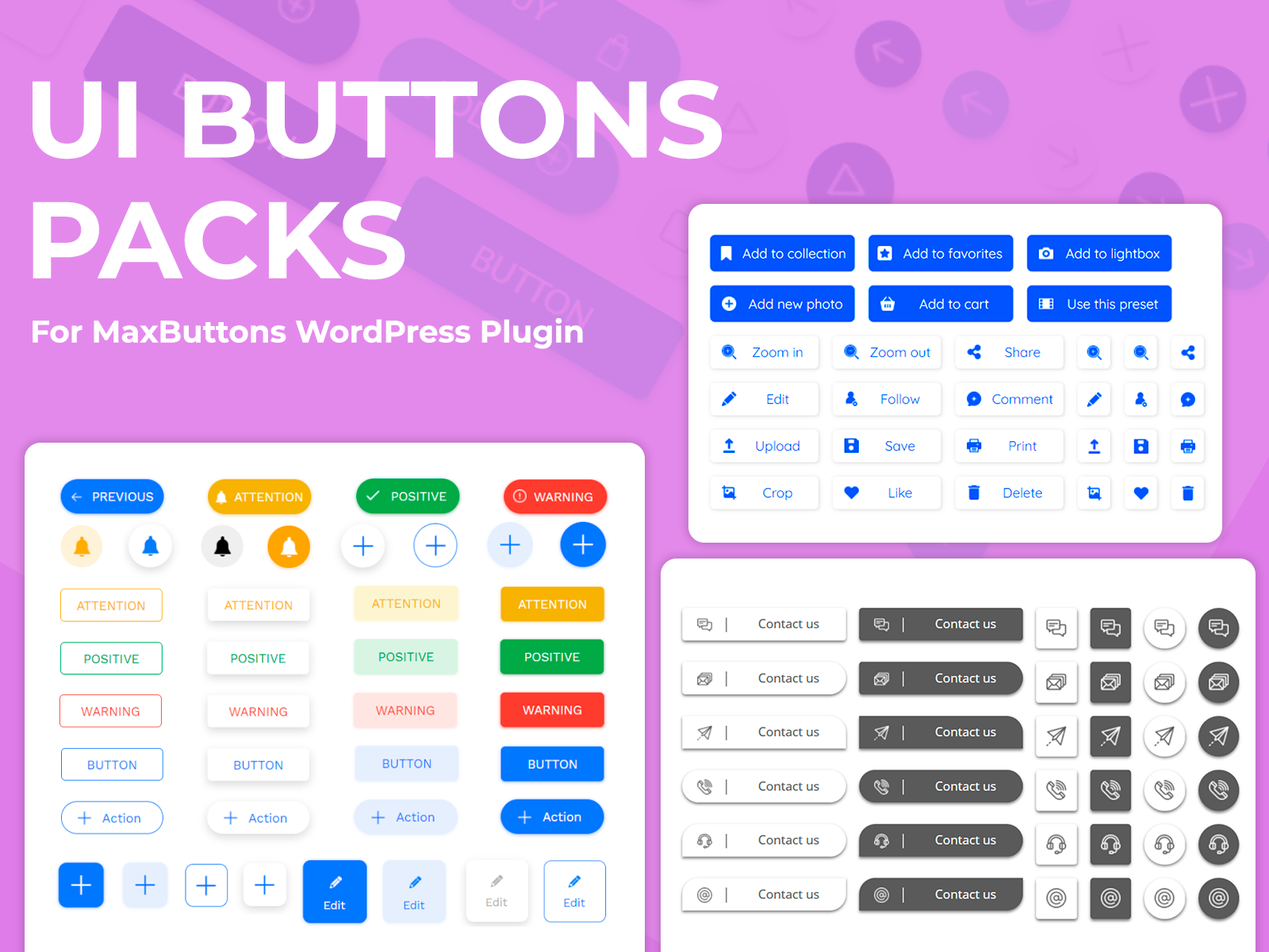 UI Buttons Packs by Tetyana Shmatko on Dribbble