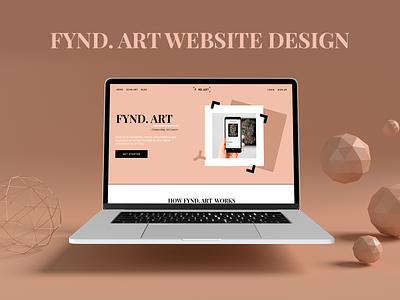 Fynd Art Website Design art design minimal page design page layout perfectorium ui ux web webdesign website