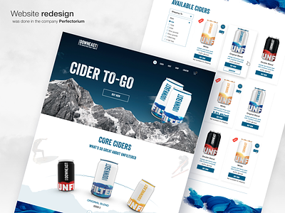E-commerce DOWNEASTER cider design ecommerce online store perfectorium store ui ux website