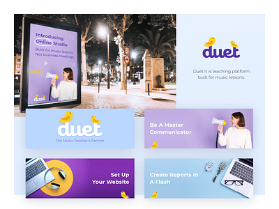 Duet. Banners ads banners design graphic design illustration perfectorium ui vector