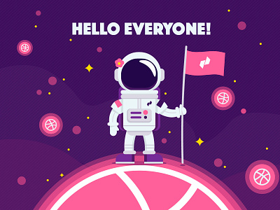 Hello Dribbblers! design first illustration perfectorium vector