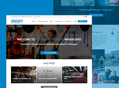 Far North CrossFit design perfectorium ui ux web website