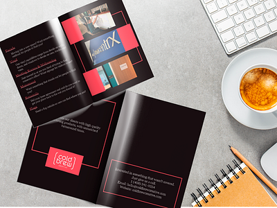 Cold Brew Brochures branding design perfectorium typography