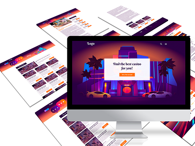 Casino theme design v1 design perfectorium ui ux web website