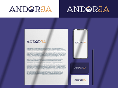 Andörja Logo V1 branding design flat graphic design illustration illustrator logo perfectorium typography vector