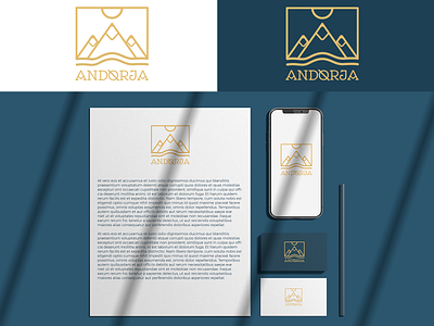 Andörja Logo V2 branding design flat graphic design illustration illustrator logo perfectorium typography vector