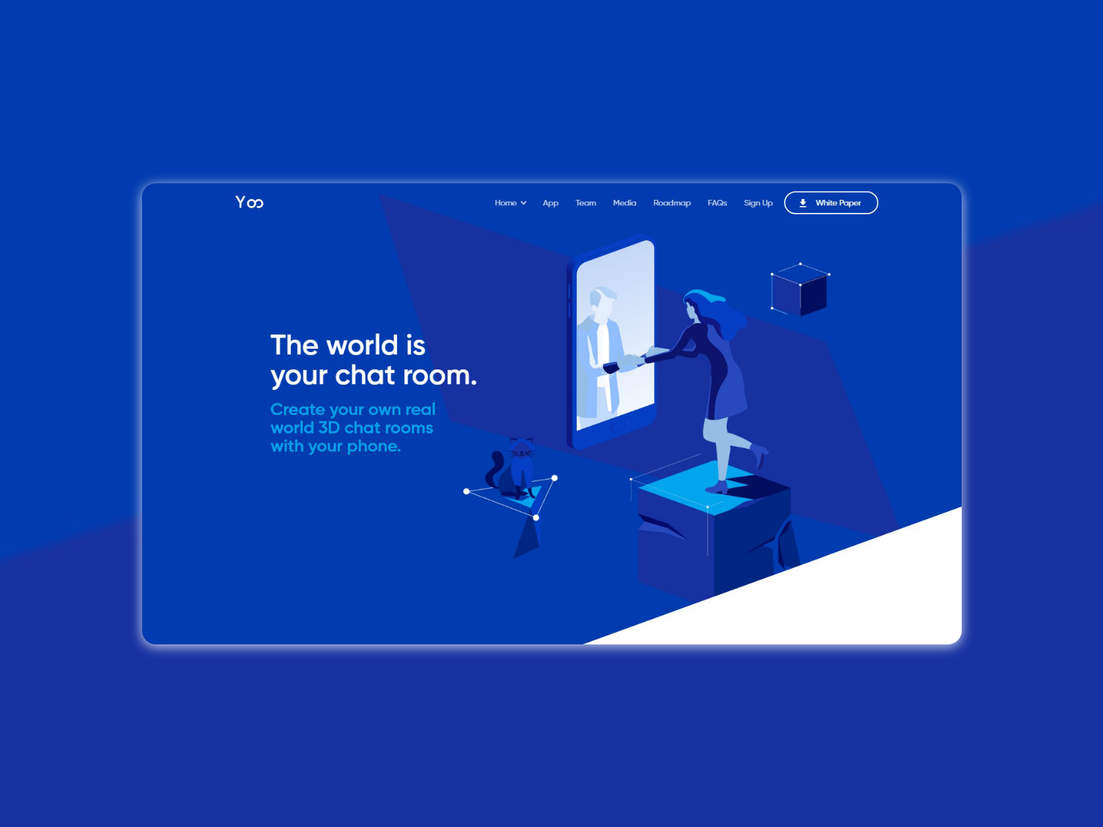 Landing page for a chatting app by Jenel Charles on Dribbble