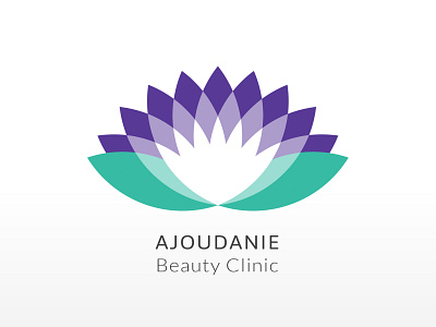 Beauty Clinic logo design brand identity branding clean flower logo logo design lotus