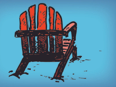 Beach Chair Illustration